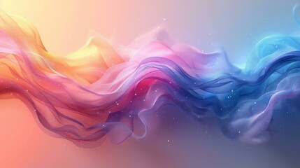 Fototapeta premium Vibrant Colors, Abstract Painting, Artistic Flow