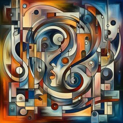  Abstract Expressionist Music A digital collage using abstract s