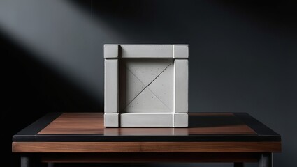 A geometric concrete box