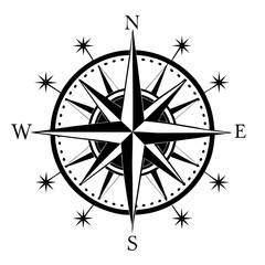 Compass Clipart, Compass SVG Cut Files For Cricut, Compass Rose Svg File, Nautical Compass Svg