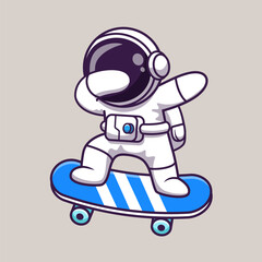 Cute Astronaut Dabbing On Skateboard Cartoon Vector Icon
Illustration. Science Sport Icon Concept Isolated Premium
Vector. Flat Cartoon Style