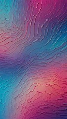 Fototapeta premium Abstract background unique combination of blue, purple and pink hue waves and particles as a 3d rendered futuristic modern illustration