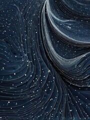 Abstract background 3d render digital data waves dark themed wallpaper futuristic and computer related illustration