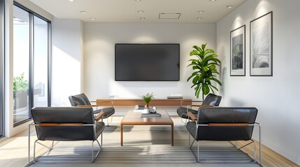 Fototapeta premium office background, background for meeting online