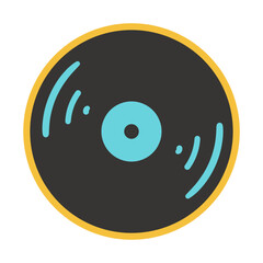 Vinyl Groovy Retro sticker