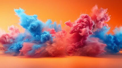 Obraz premium background of school supplies explosion in the air in vivid colors