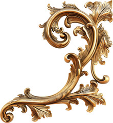 Ornate gold scroll design