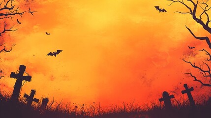 Halloween background vertical with tall, spooky elements and dynamic designs