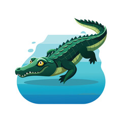 Crocodile Vector Illustration - Detailed and Versatile Crocodile Design