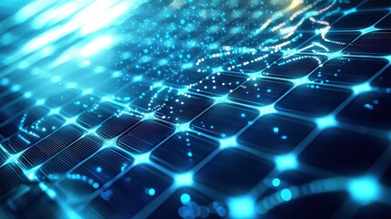 Obraz premium Blue Solar Panel.