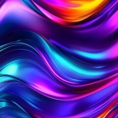 Obraz premium 3d rendering of colorful abstract changing glass design, AI generated