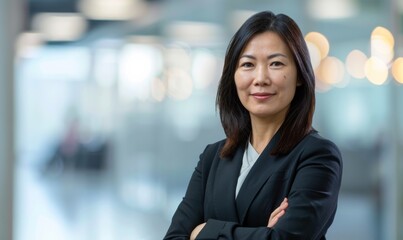 Smiling mature woman office worker, businesswoman