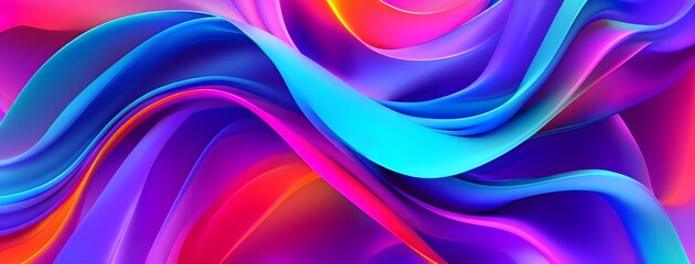 Fototapeta premium 3d rendering of colorful abstract changing glass design, AI generated