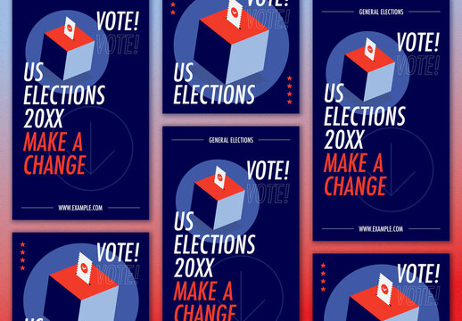 US General Elections Day Social Media Post