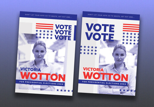 A5 US Election Candidate Poster