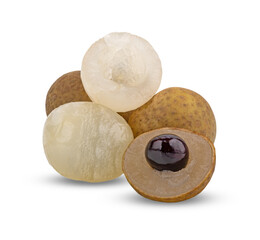 Fototapeta premium fresh longan isolated on transparent png