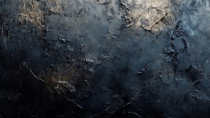 Abstract Textured Dark Metallic Surface with Subtle Highlights