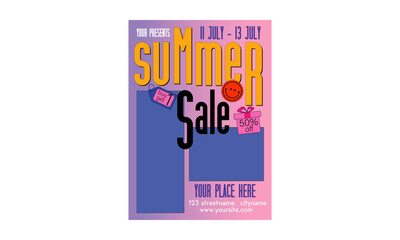 Obraz premium Summer Sale Flyer