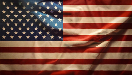 Obraz premium vintage american flag design election symbolizing patriotism importance voting