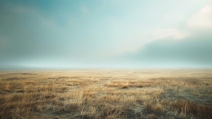 Softly blurred natural landscape with an open sky for text