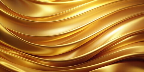 Abstract golden background with smooth, silky texture , luxury, elegance, flowing, abstract, shimmering, metallic, golden, gold