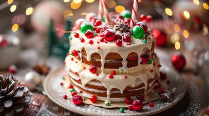 Happy festive cakes with the liquid milk