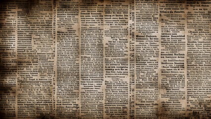 This vintage newspaper background for creative project copy space for text. Generative AI