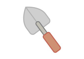 Pala pequeña de jardinero de mango naranja