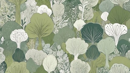 Naklejka premium seamless pattern with flowers