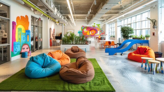 Modern Office Space with Playful Touches.