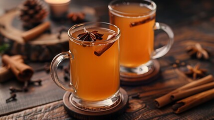 Holiday spiced beverage that has been mulled
