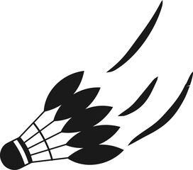 Shooting Shuttlecock Icon