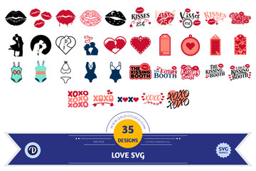 Set of Love SVG