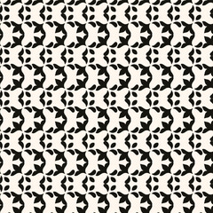 Simple floral pattern. Vector minimalist seamless texture with tiny flower shapes. Abstract minimal geometric monochrome background. Repeat design