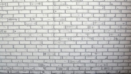 Abstract weathered high resolution texture old stucco light gray and aged paint white brick wall background in rural room, grungy blocks of stonework technology color horizontal architecture , ai
