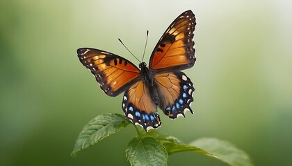 Naklejka premium beautiful butterfly close up photo1