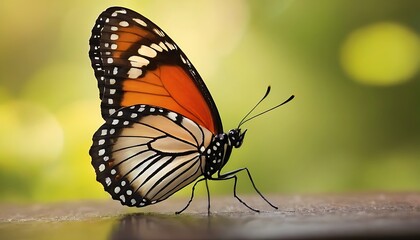 Obraz premium beautiful butterfly close up photo4