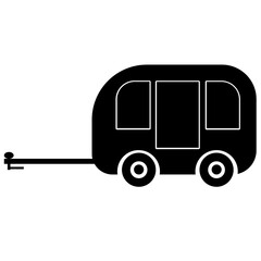 Camping Trailer vector illustration