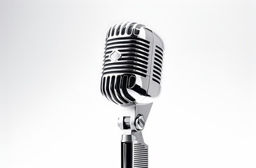 Fototapeta premium a choir microphone, generative ai