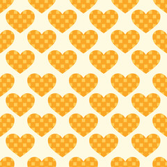 Heart graphic colourful seamless pattern background for wrapping, valentine and wallpaper