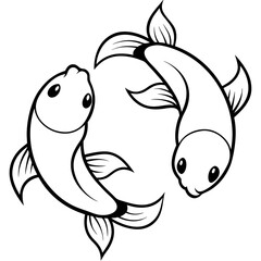 fish vector Silhouette svg