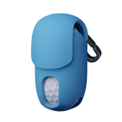 Golf Ball Holder With Carabiner Clip 3D