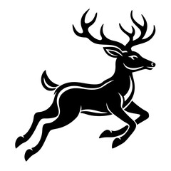deer silhouette vector icon