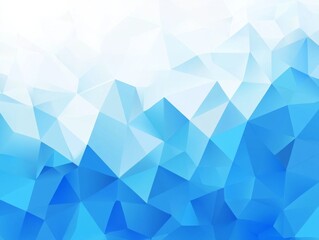 Obraz premium Minimalist Blue Geometric Background with Low-Poly Polygonal Shapes in Vector Illustration, Perfect for Internet Product and Service Presentations