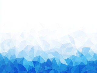 Obraz premium Minimalistic Blue Geometric Background with Low-Poly Polygonal Shapes in Light Blue and White Colors for Internet Product and Service Presentations