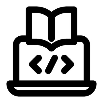 black laptop open book coding clip art preview