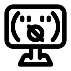 null, void, character, string, zero, programming outline icon