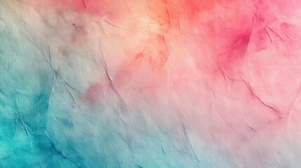 Obraz premium Vibrant paper texture showcasing a blend of pink, blue, and orange hues, perfect for artistic projects or digital backgrounds