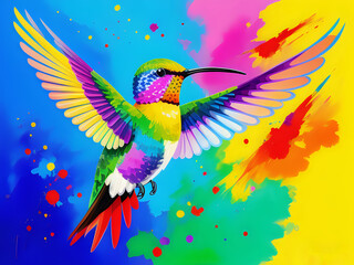Obraz premium bunter Kolibri
