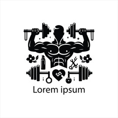 a gym logo design for brand